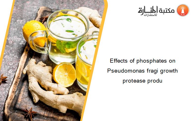 Effects of phosphates on Pseudomonas fragi growth protease produ
