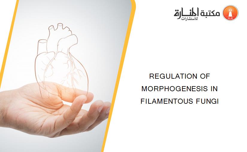 REGULATION OF MORPHOGENESIS IN FILAMENTOUS FUNGI