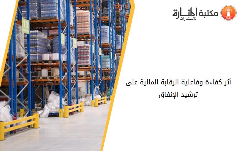 أثر كفاءة وفاعلية الرقابة المالية على ترشيد الإنفاق
