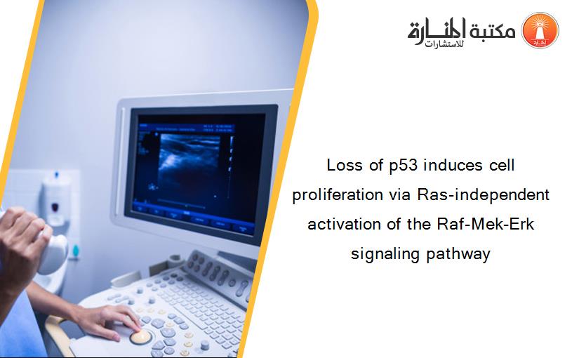 Loss of p53 induces cell proliferation via Ras-independent activation of the Raf-Mek-Erk signaling pathway