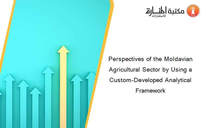 Perspectives of the Moldavian Agricultural Sector by Using a Custom-Developed Analytical Framework