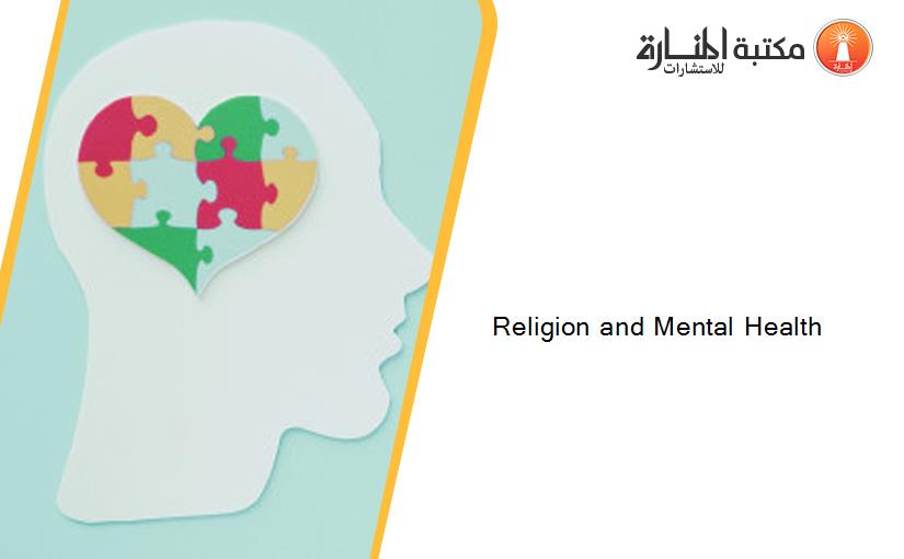 Religion and Mental Health