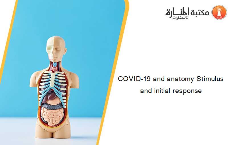 COVID-19 and anatomy Stimulus and initial response