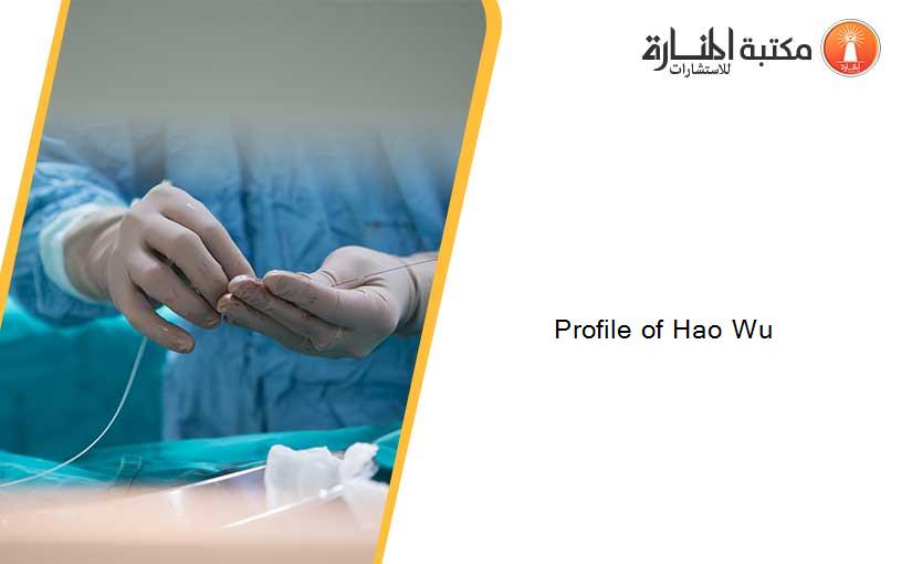 Profile of Hao Wu