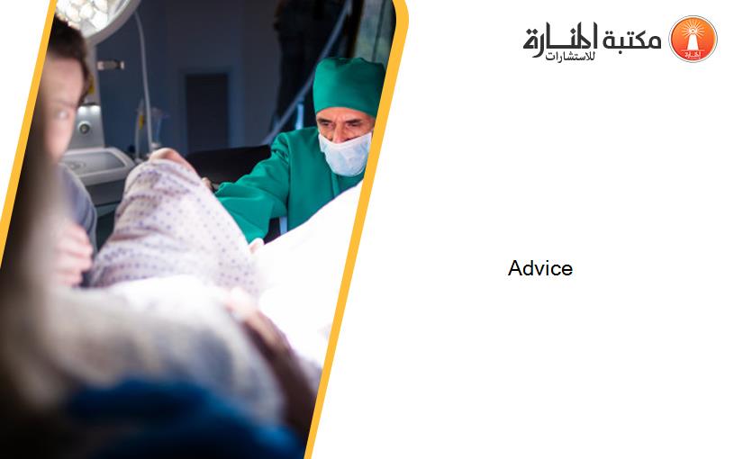 Advice