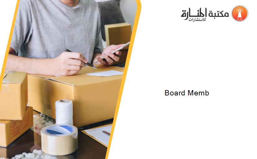 Board Memb