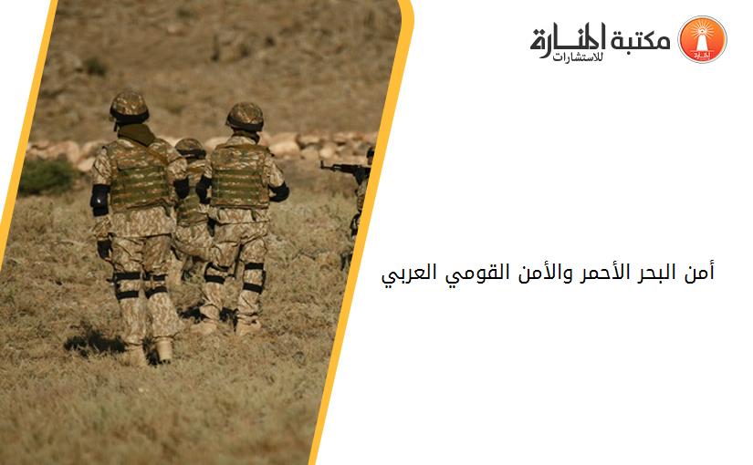 أمن البحر الأحمر والأمن القومي العربي