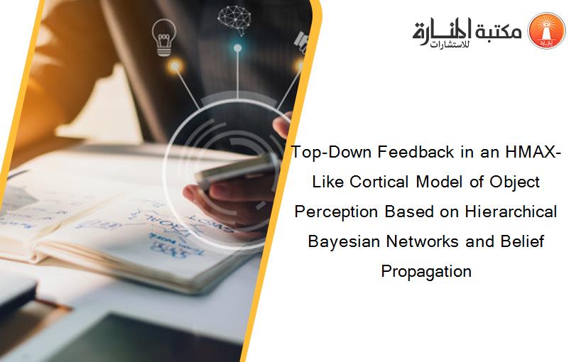 Top-Down Feedback in an HMAX-Like Cortical Model of Object Perception Based on Hierarchical Bayesian Networks and Belief Propagation