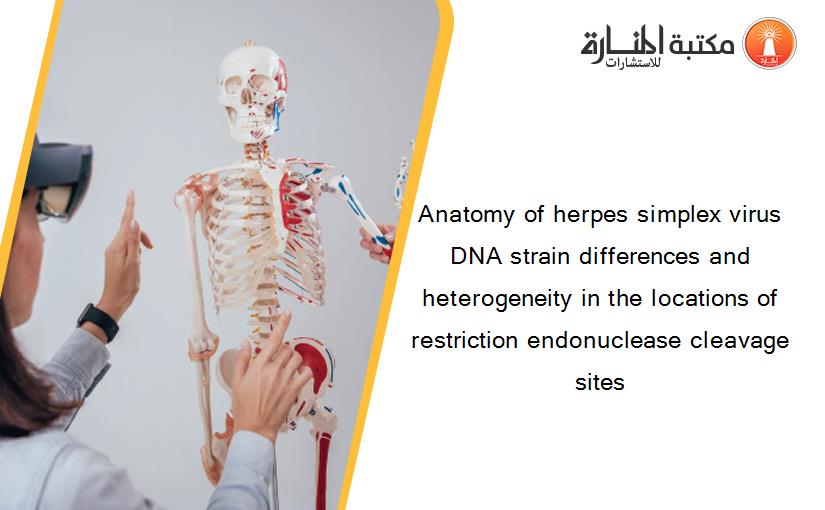 Anatomy of herpes simplex virus DNA strain differences and heterogeneity in the locations of restriction endonuclease cleavage sites