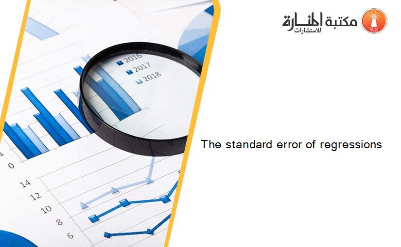 The standard error of regressions