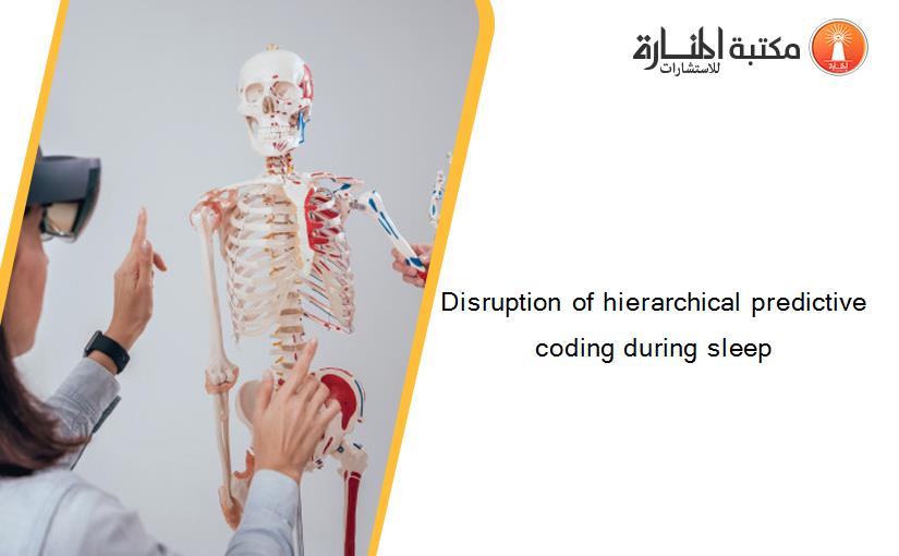 Disruption of hierarchical predictive coding during sleep