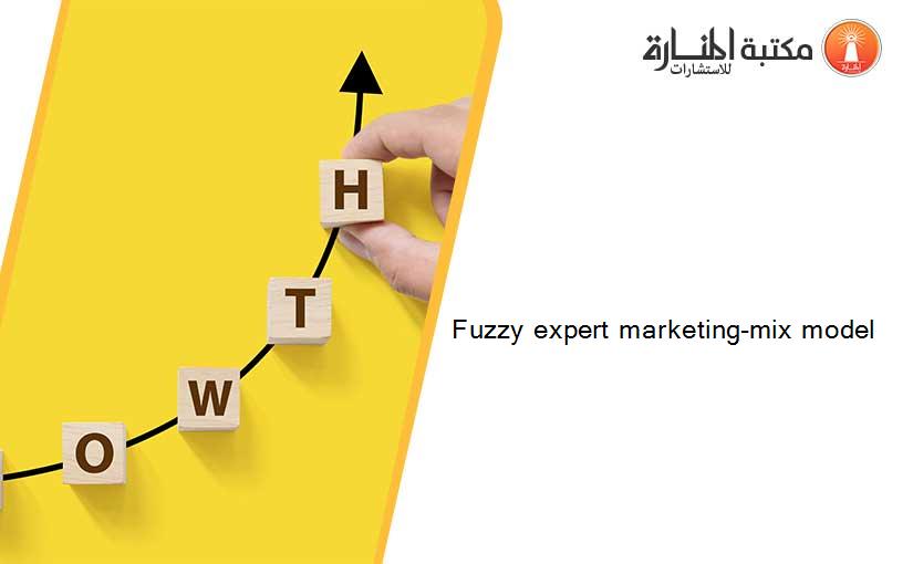 Fuzzy expert marketing-mix model