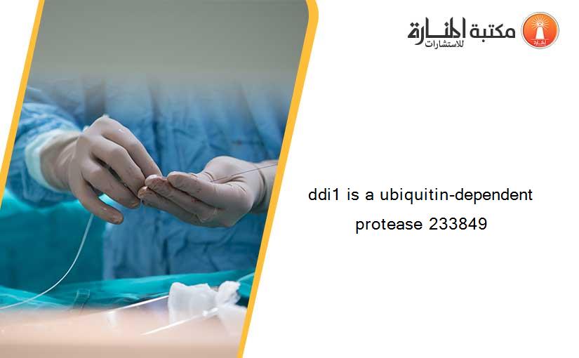ddi1 is a ubiquitin-dependent protease 233849