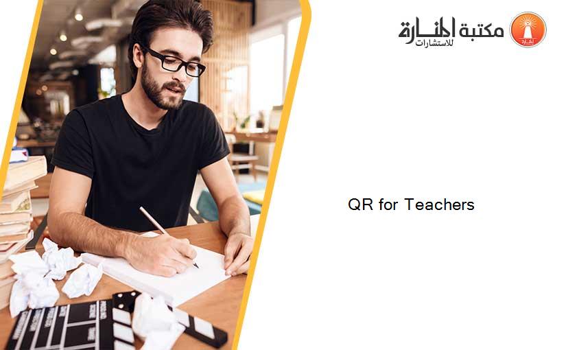 QR for Teachers