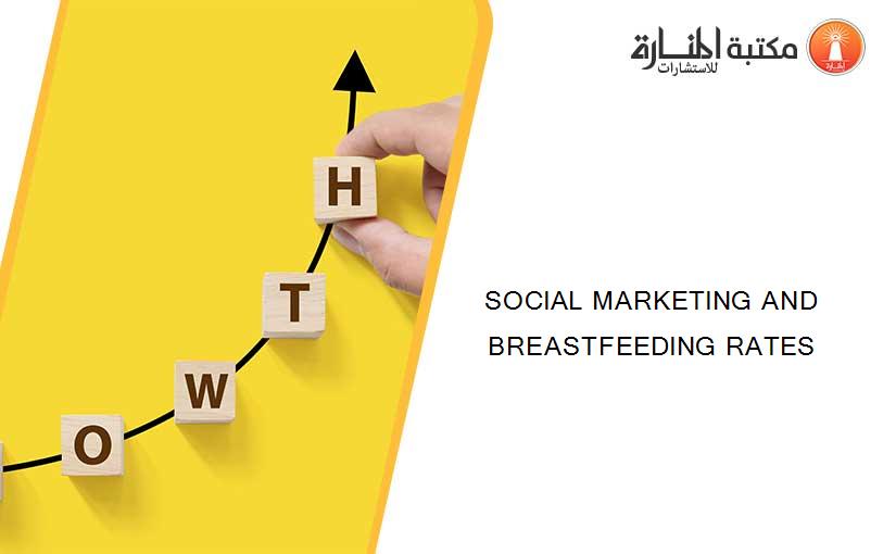 SOCIAL MARKETING AND BREASTFEEDING RATES