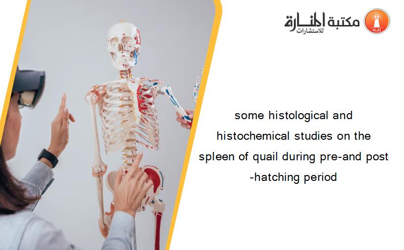 some histological and histochemical studies on the spleen of quail during pre-and post-hatching period