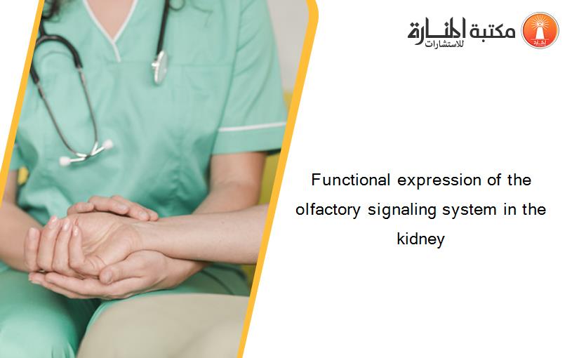Functional expression of the olfactory signaling system in the kidney