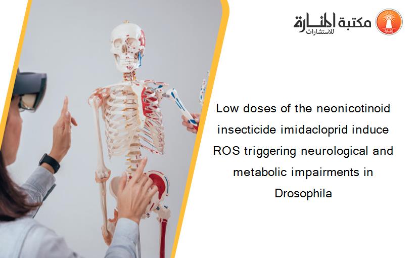 Low doses of the neonicotinoid insecticide imidacloprid induce ROS triggering neurological and metabolic impairments in Drosophila