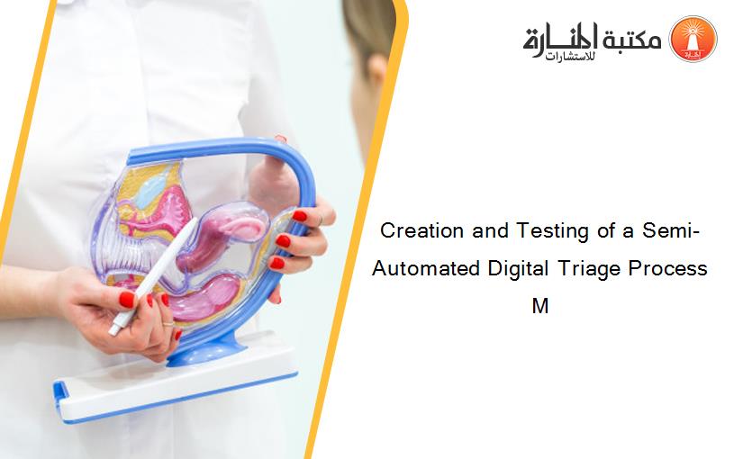 Creation and Testing of a Semi-Automated Digital Triage Process M
