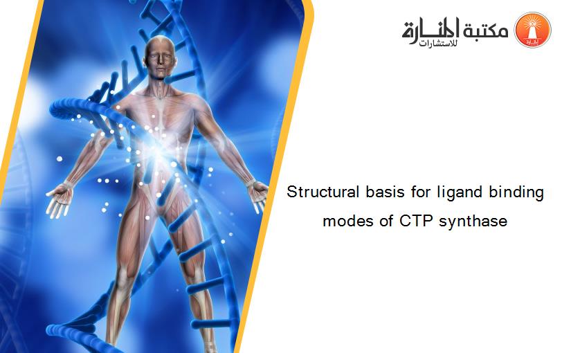 Structural basis for ligand binding modes of CTP synthase