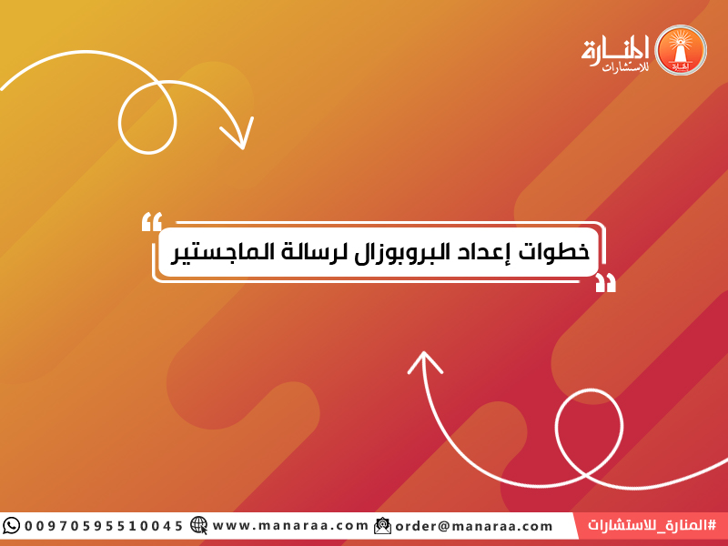 خطوات إعداد البروبوزال لرسالة الماجستير