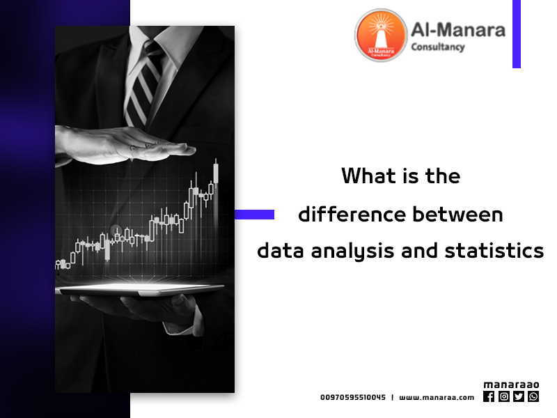 What is the difference between data analysis and statistics