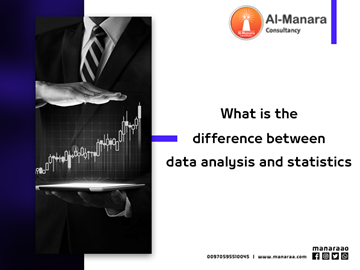 What is the difference between data analysis and statistics