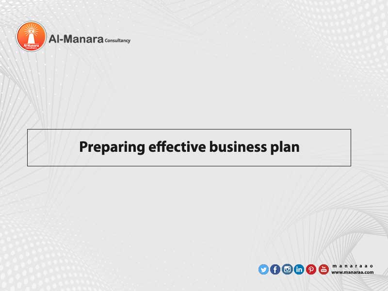 Preparing effective business plan