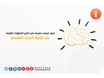 الخطوات اللازمة عند كتابة البحث 