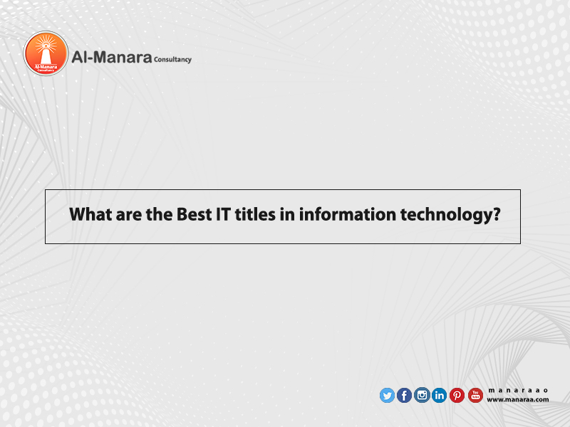 What are the Best IT titles in information technology?