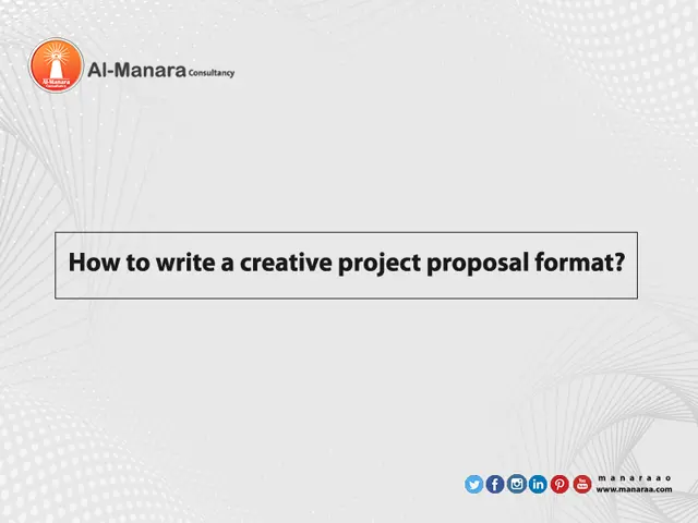 How to write a creative project proposal format?
