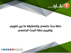 المفارقة ما بين تقويم وتقييم خطة البحث الجامعي