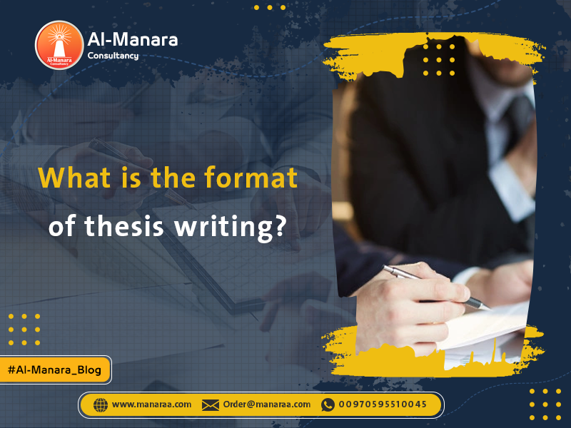 What is the format of thesis writing?