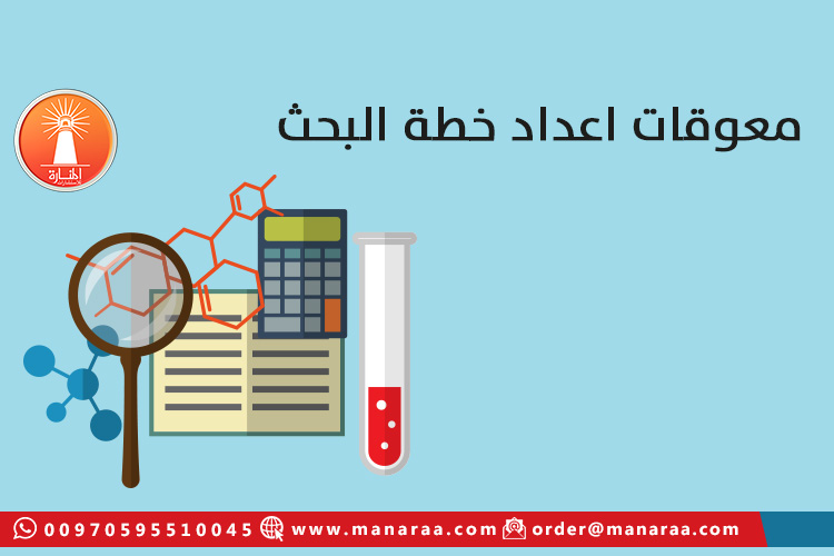 معوقات إعداد خطة البحث العلمي