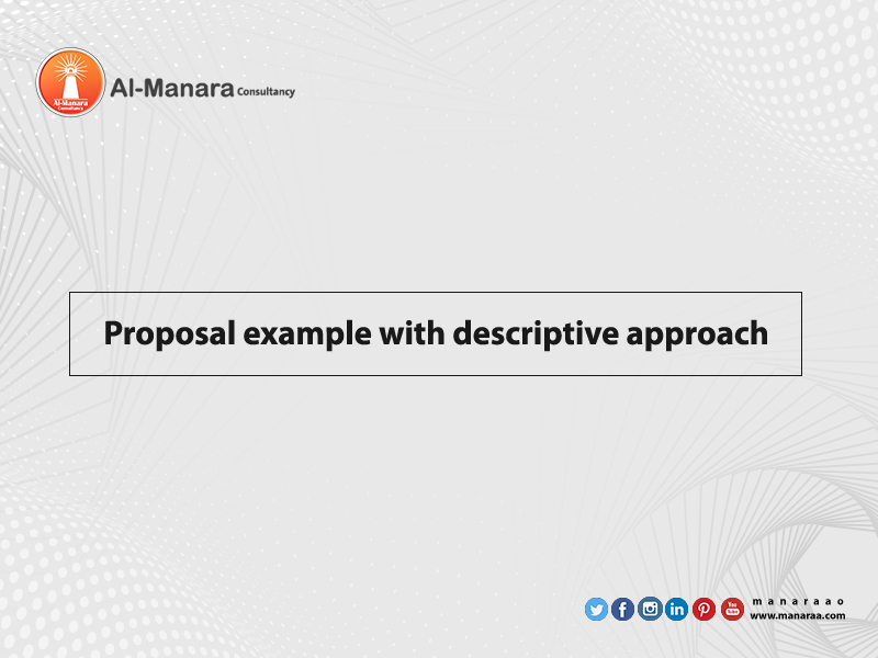 Proposal example with descriptive approach