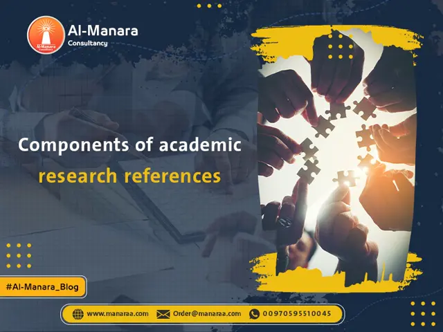 Components of academic research references