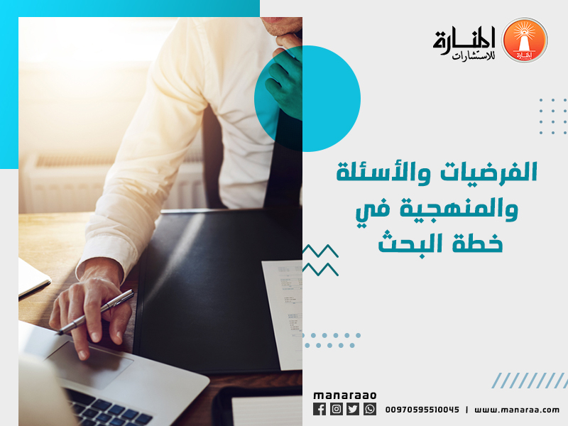 الفرضيات والأسئلة والمنهجية في خطة البحث