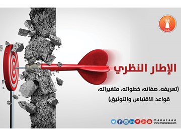 الإطار النظري (تعريفه، صفاته، خطواته، متغيراته)