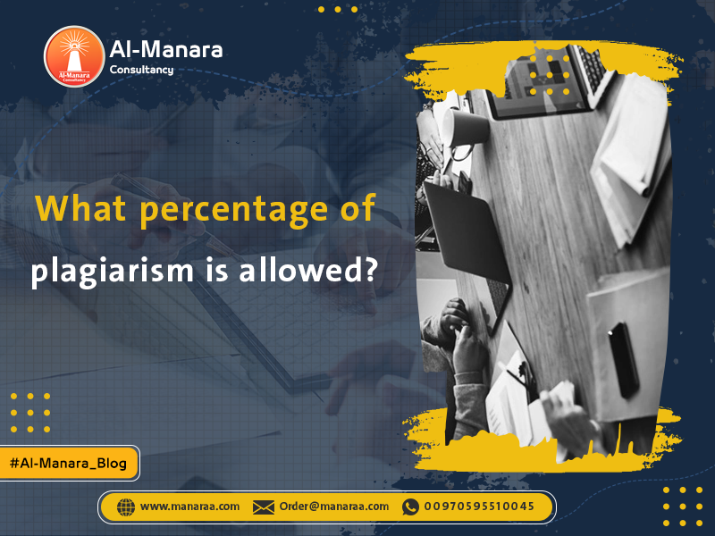 What percentage of plagiarism is allowed?
