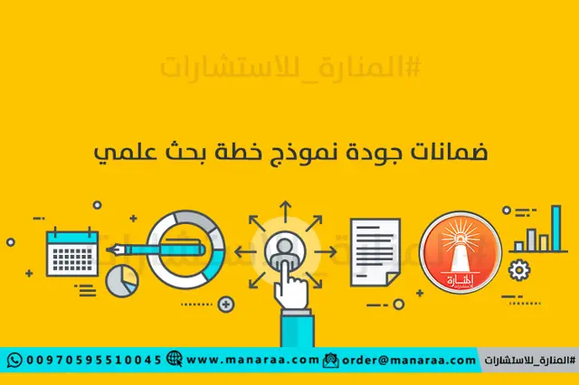ضمانات جودة نموذج خطة البحث العلمي