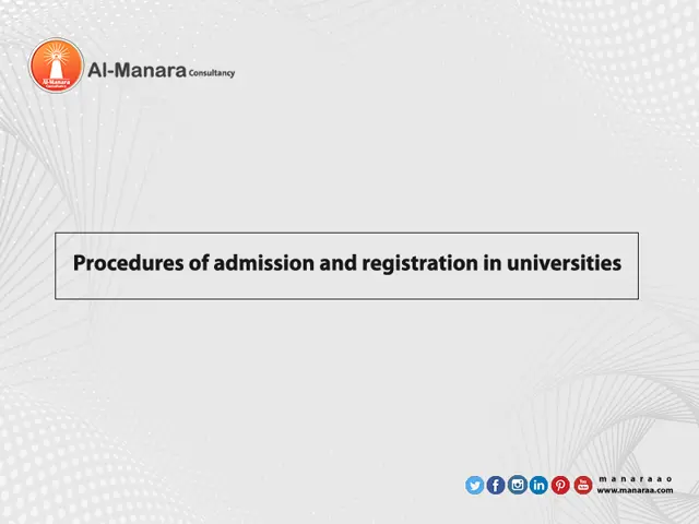 Procedures of admission and registration in universities