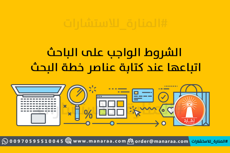 شروط كتابة عناصر خطة البحث العلمي