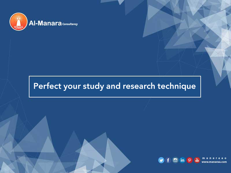 Perfect your study and research technique