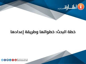 خطة البحث: خطواتها وطريقة إعدادها