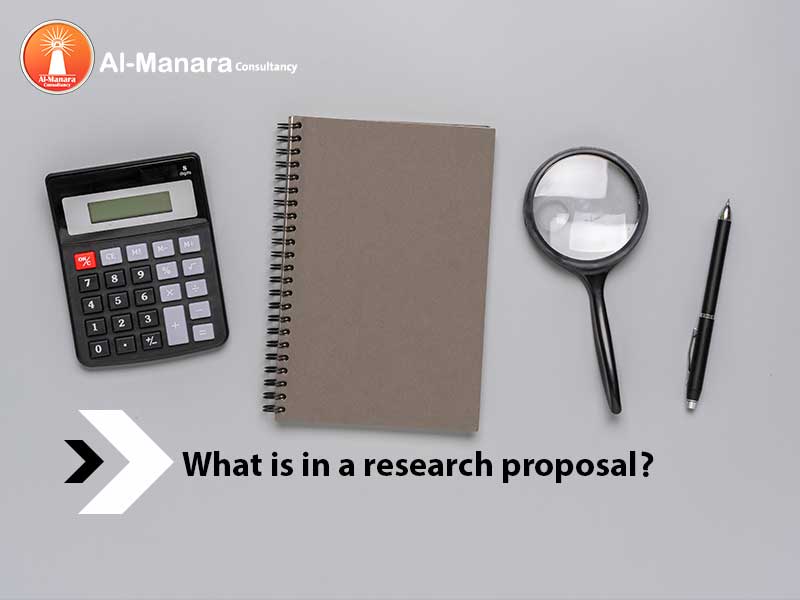What is in a research proposal?