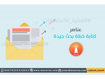 عناصر كتابة خطة بحث علمي جيدة