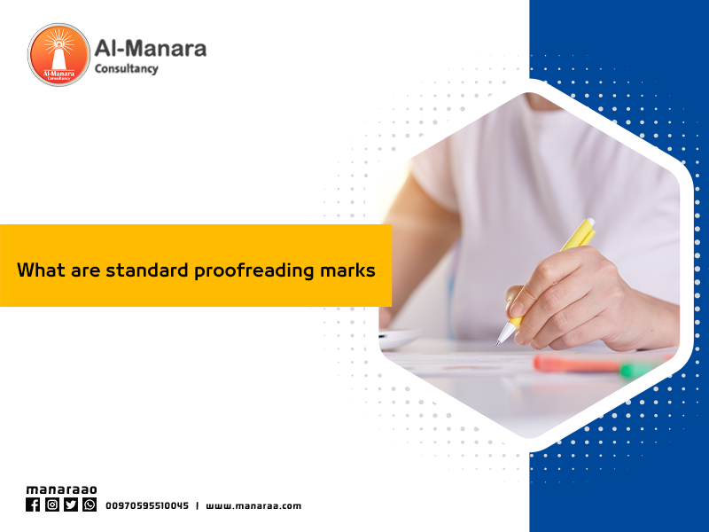 What are standard proofreading marks