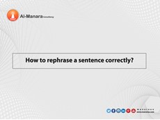 How to rephrase a sentence correctly?
