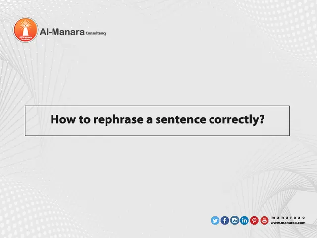 How to rephrase a sentence correctly?