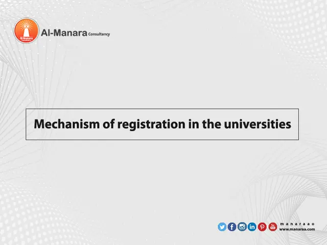 Mechanism of registration in the universities